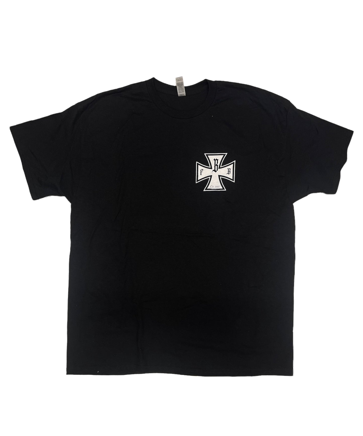 Black or White Iron Cross Short Sleeve T-Shirt