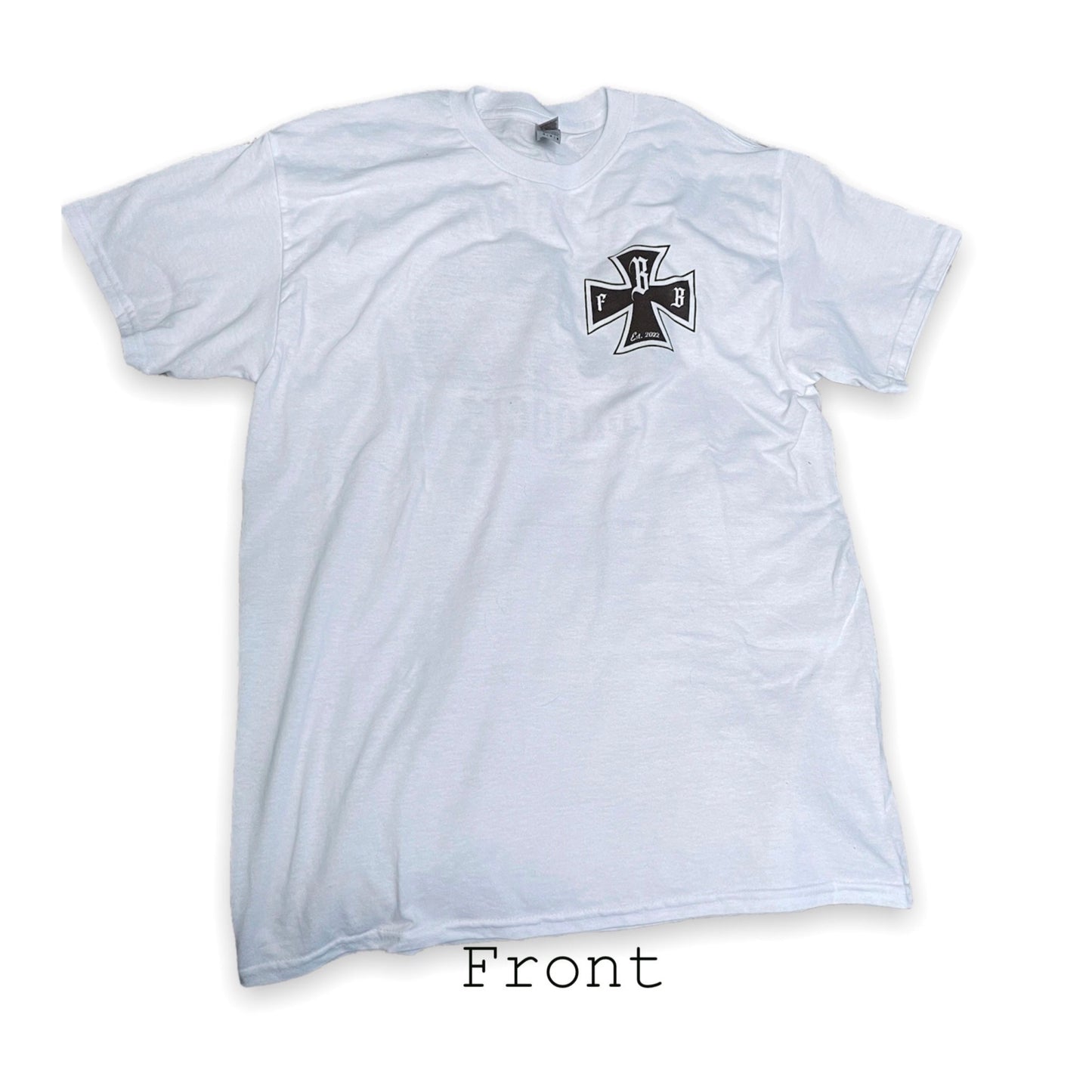 Black or White Iron Cross Short Sleeve T-Shirt